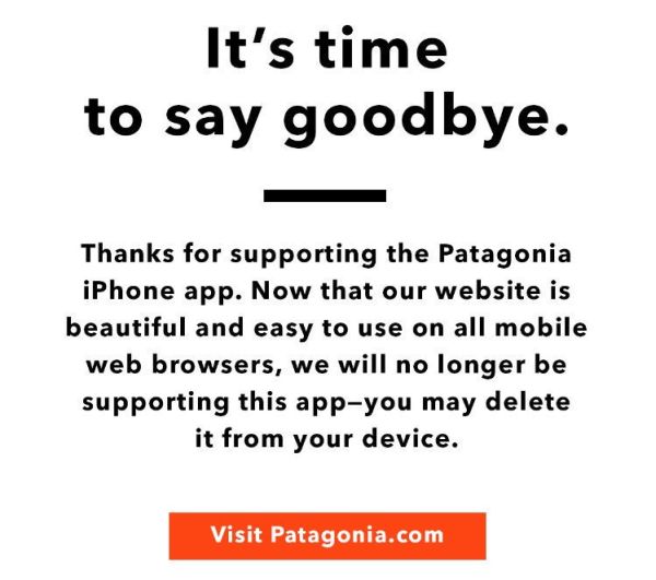 patagonia kill app - annonce
